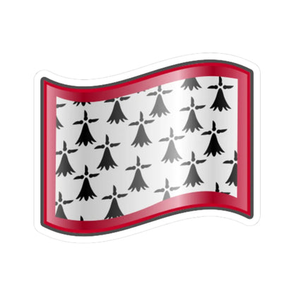 Nuvola Limousin flag (France) STICKER Vinyl Kiss-Cut Decal 6 Inch White - The Sticker Space