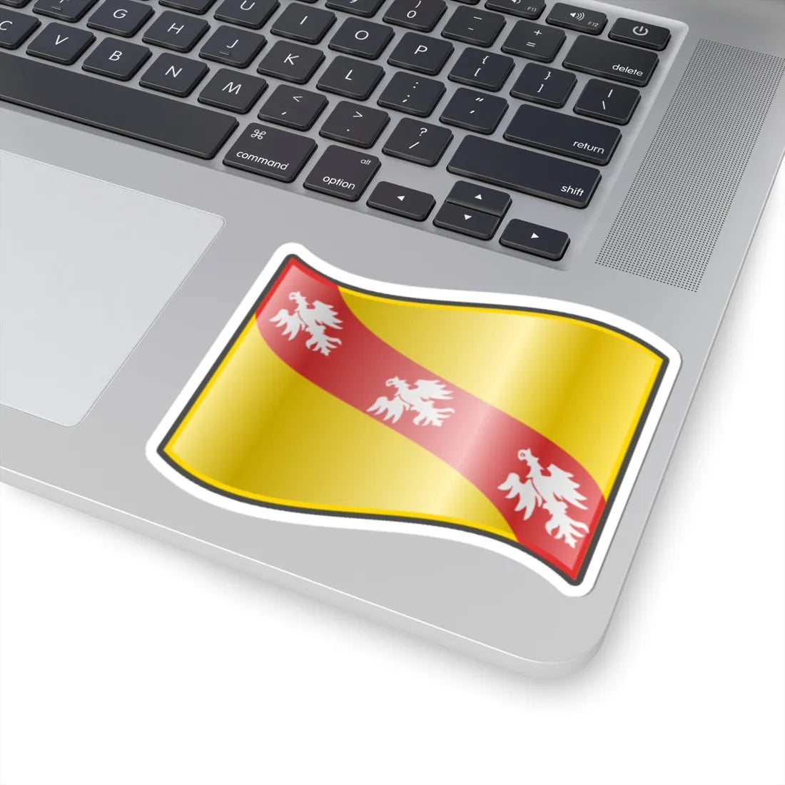 Nuvola Lorraine flag (France) STICKER Vinyl Kiss-Cut Decal - The Sticker Space