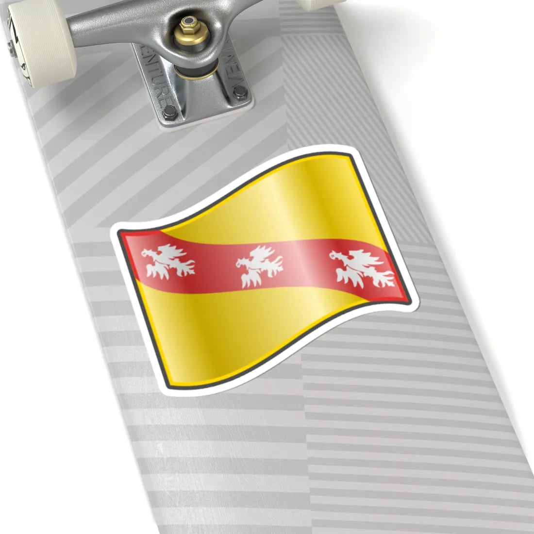 Nuvola Lorraine flag (France) STICKER Vinyl Kiss-Cut Decal - The Sticker Space