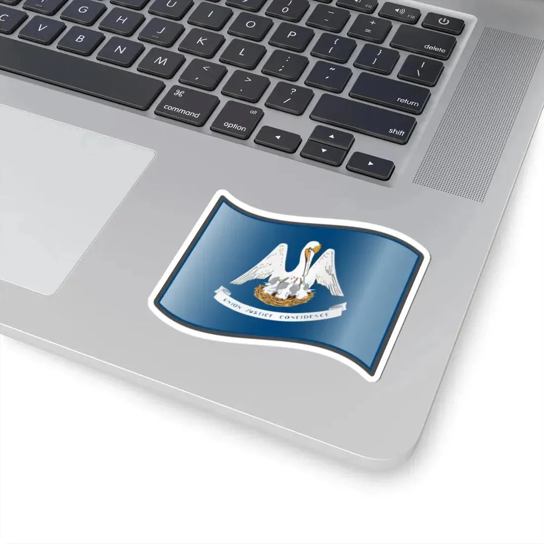 Nuvola Louisiana flag (United States) STICKER Vinyl Kiss-Cut Decal - The Sticker Space