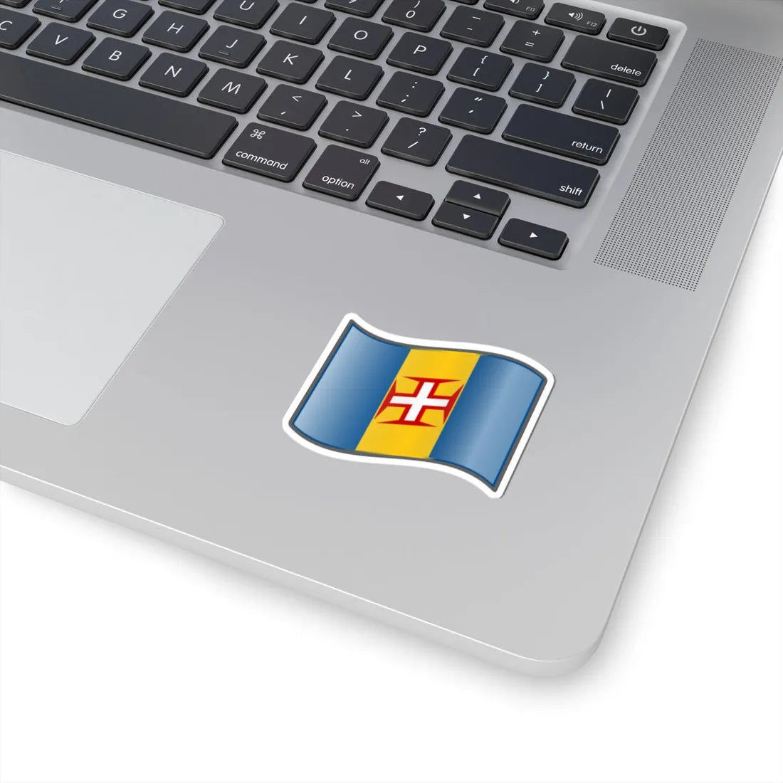 Nuvola Madeira flag (Portugal) STICKER Vinyl Kiss-Cut Decal - The Sticker Space