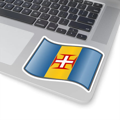Nuvola Madeira flag (Portugal) STICKER Vinyl Kiss-Cut Decal - The Sticker Space