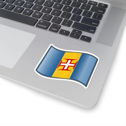 Nuvola Madeira flag (Portugal) STICKER Vinyl Kiss-Cut Decal - The Sticker Space