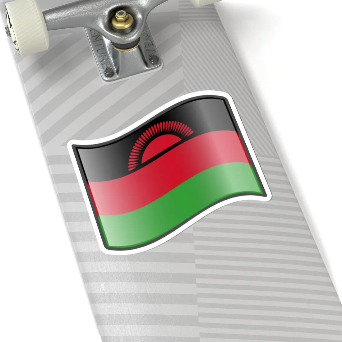 Nuvola Malawian flag (Malawi) STICKER Vinyl Kiss-Cut Decal - The Sticker Space
