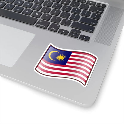 Nuvola Malaysian flag (Malaysia) STICKER Vinyl Kiss-Cut Decal - The Sticker Space