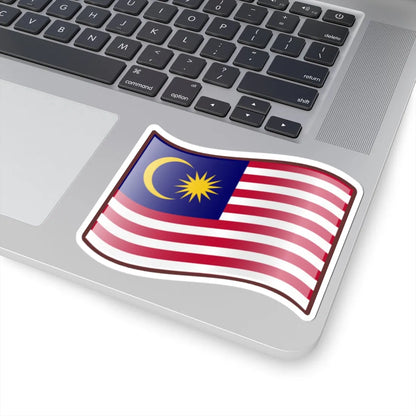 Nuvola Malaysian flag (Malaysia) STICKER Vinyl Kiss-Cut Decal - The Sticker Space