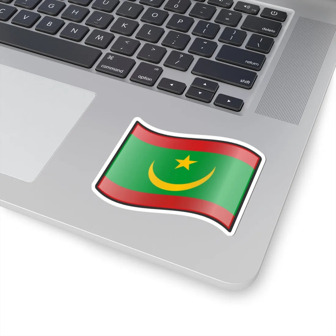 Nuvola Mauritanian flag (Mauritania) STICKER Vinyl Kiss-Cut Decal - The Sticker Space