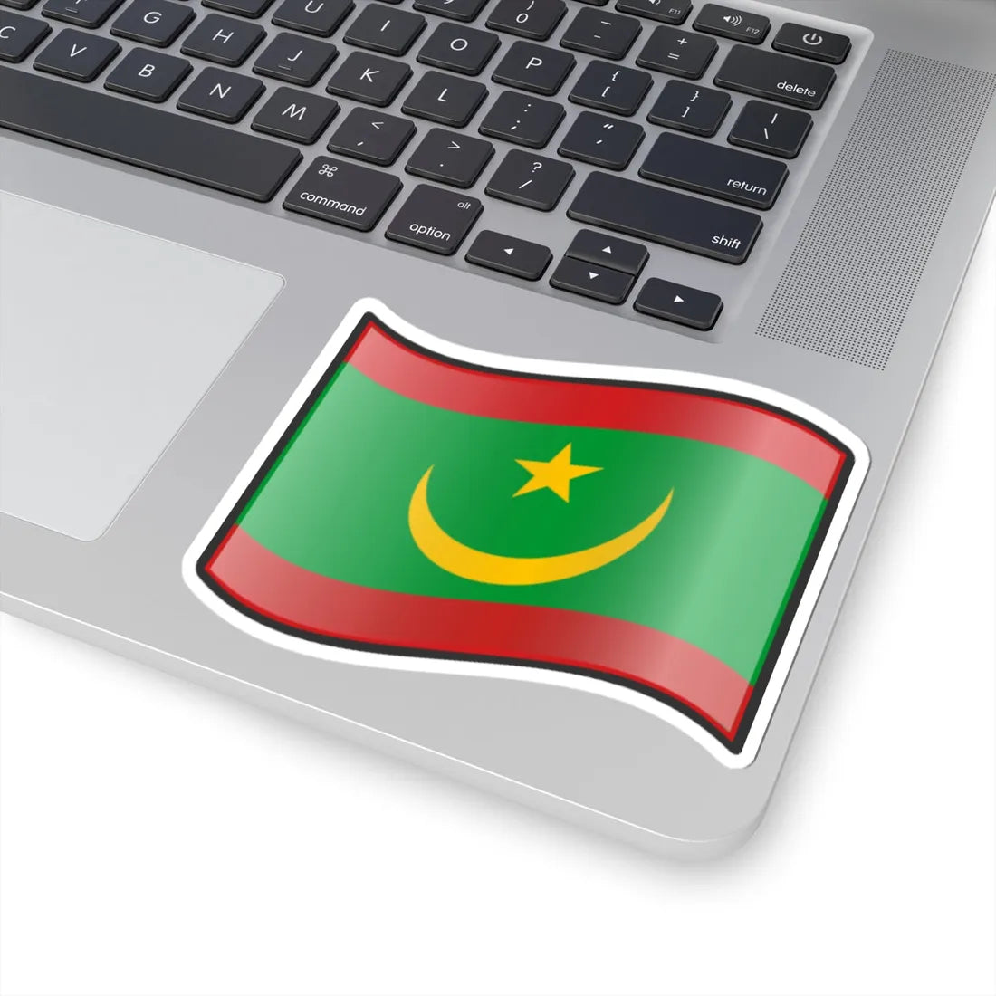 Nuvola Mauritanian flag (Mauritania) STICKER Vinyl Kiss-Cut Decal - The Sticker Space