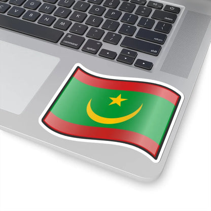 Nuvola Mauritanian flag (Mauritania) STICKER Vinyl Kiss-Cut Decal - The Sticker Space