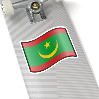 Nuvola Mauritanian flag (Mauritania) STICKER Vinyl Kiss-Cut Decal - The Sticker Space