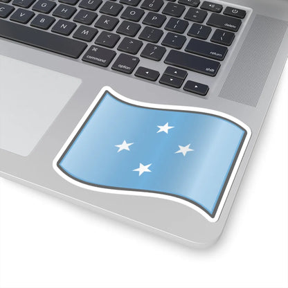 Nuvola Micronesian flag (Micronesia) STICKER Vinyl Kiss-Cut Decal - The Sticker Space