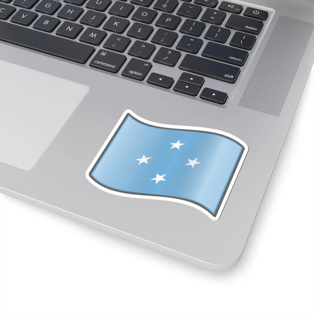 Nuvola Micronesian flag (Micronesia) STICKER Vinyl Kiss-Cut Decal - The Sticker Space
