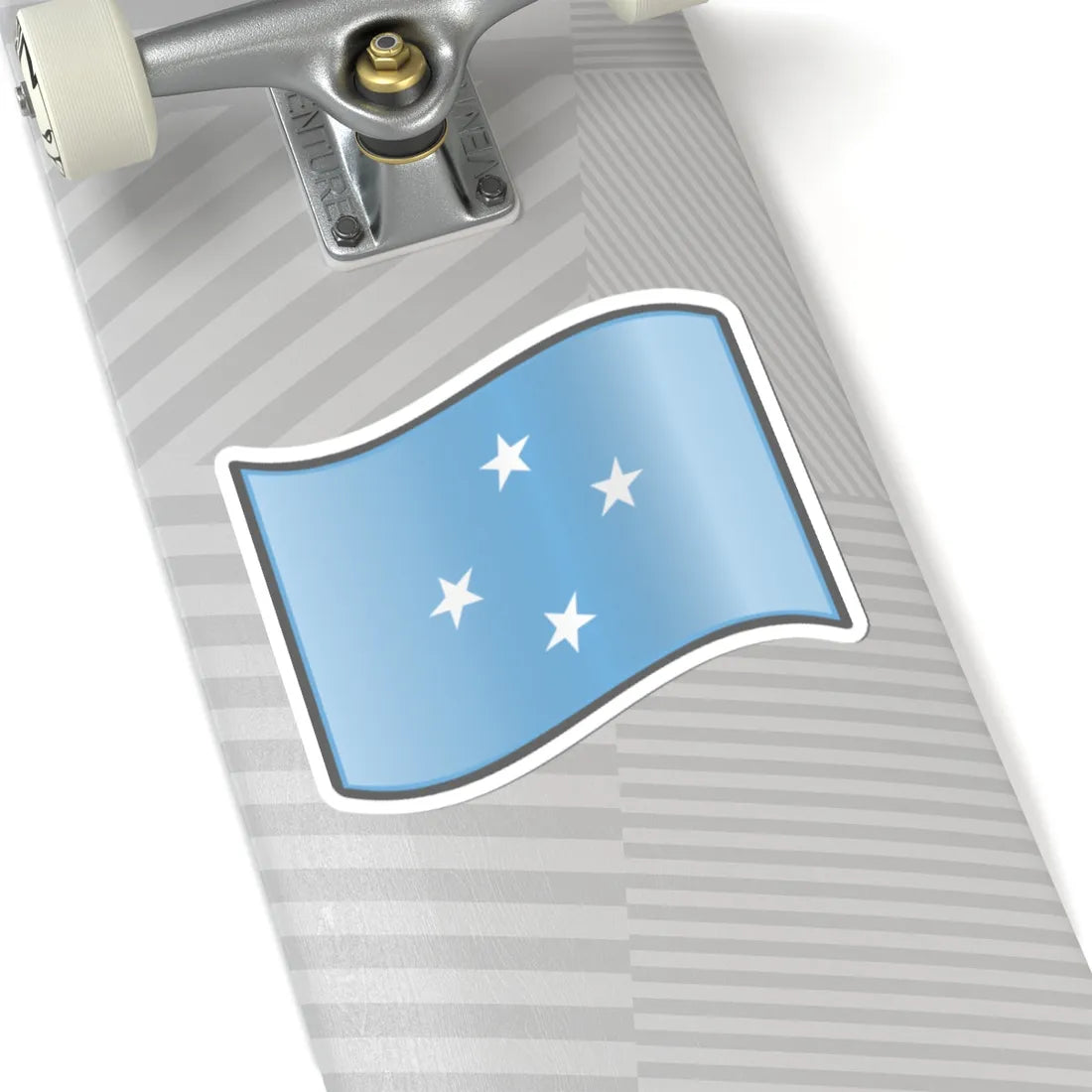 Nuvola Micronesian flag (Micronesia) STICKER Vinyl Kiss-Cut Decal - The Sticker Space
