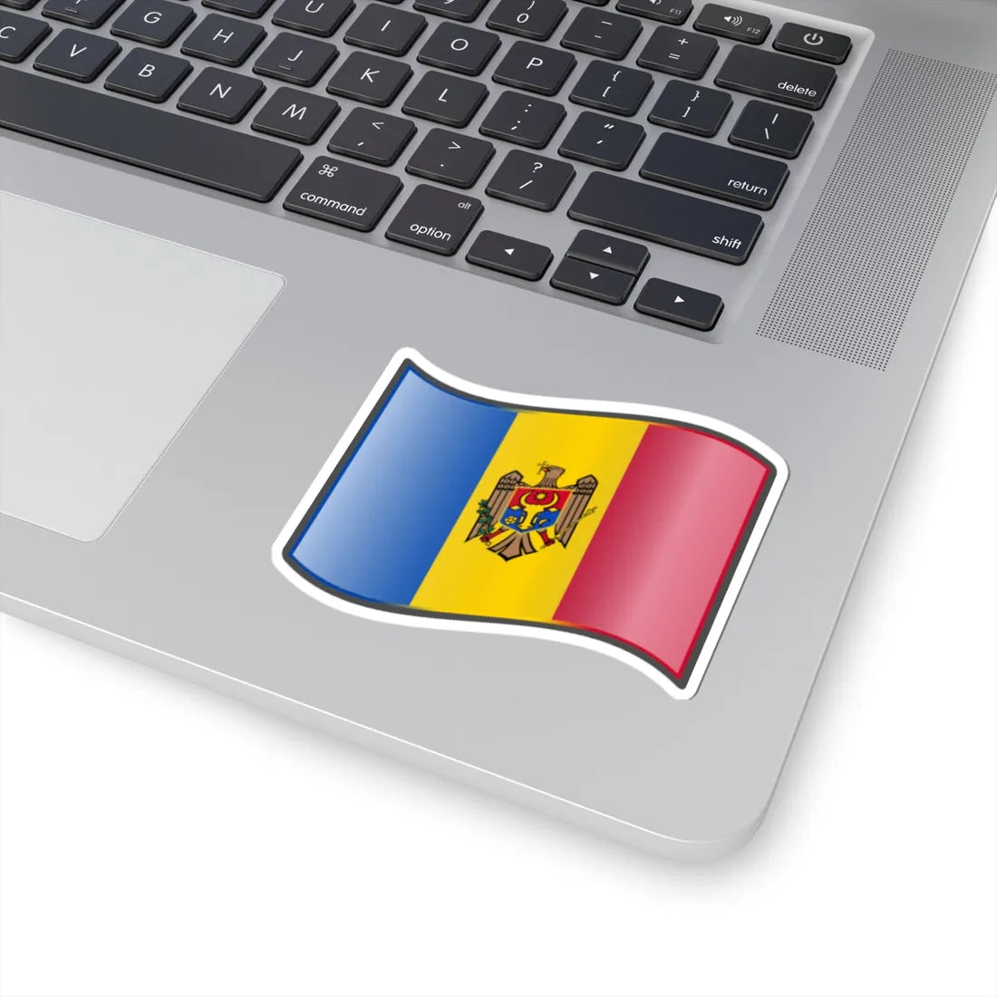 Nuvola Moldovan flag (Moldova) STICKER Vinyl Kiss-Cut Decal - The Sticker Space