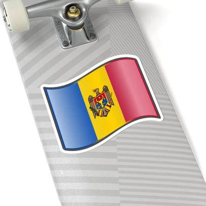 Nuvola Moldovan flag (Moldova) STICKER Vinyl Kiss-Cut Decal - The Sticker Space