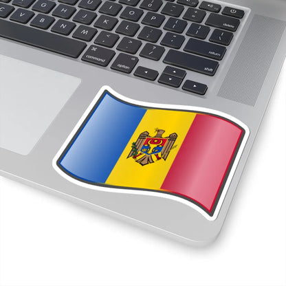 Nuvola Moldovan flag (Moldova) STICKER Vinyl Kiss-Cut Decal - The Sticker Space
