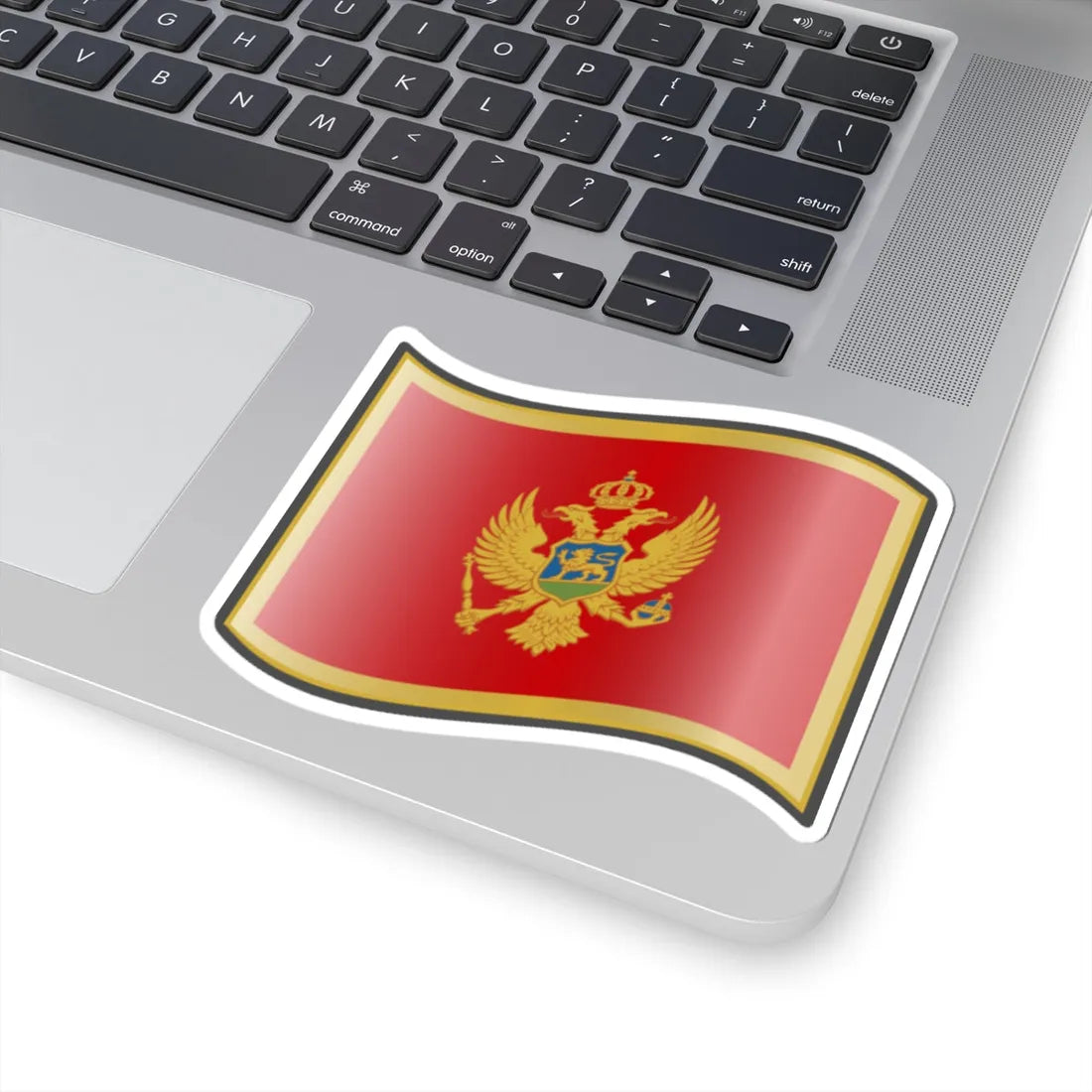 Nuvola Montenegrin flag (Montenegro) STICKER Vinyl Kiss-Cut Decal - The Sticker Space
