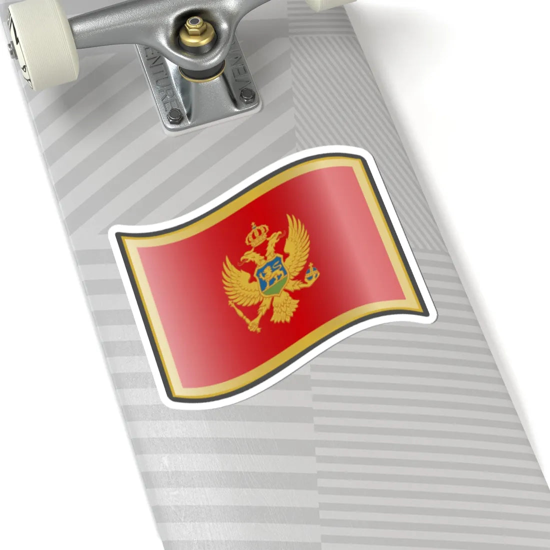 Nuvola Montenegrin flag (Montenegro) STICKER Vinyl Kiss-Cut Decal - The Sticker Space