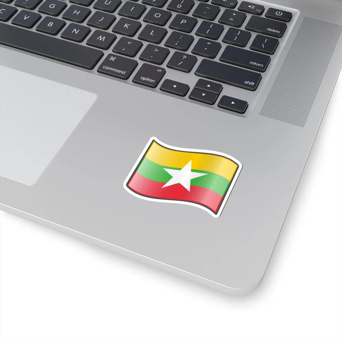 Nuvola Myanmar flag (Myanmar) STICKER Vinyl Kiss-Cut Decal - The Sticker Space