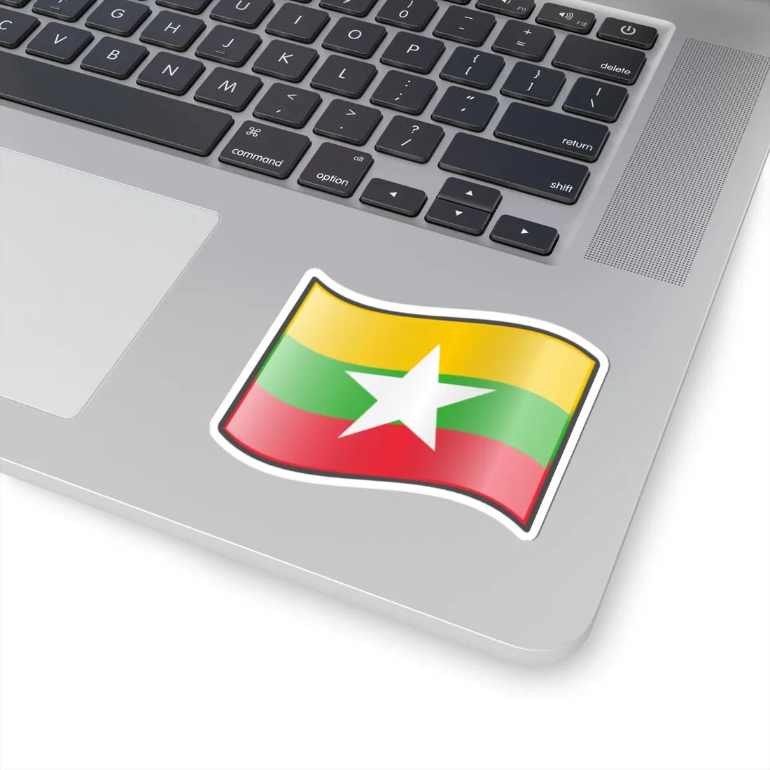 Nuvola Myanmar flag (Myanmar) STICKER Vinyl Kiss-Cut Decal - The Sticker Space