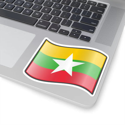 Nuvola Myanmar flag (Myanmar) STICKER Vinyl Kiss-Cut Decal - The Sticker Space