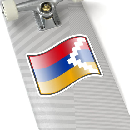 Nuvola Nagorno-Karabakh flag STICKER Vinyl Kiss-Cut Decal - The Sticker Space