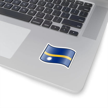 Nuvola Nauru flag (Nauru) STICKER Vinyl Kiss-Cut Decal - The Sticker Space