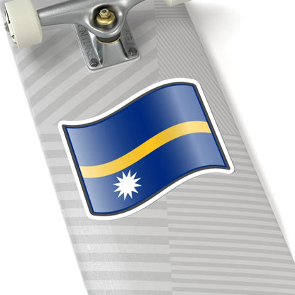 Nuvola Nauru flag (Nauru) STICKER Vinyl Kiss-Cut Decal - The Sticker Space