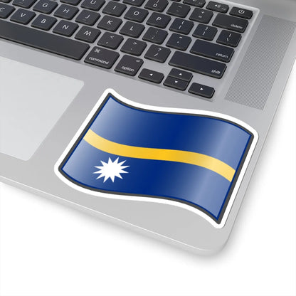 Nuvola Nauru flag (Nauru) STICKER Vinyl Kiss-Cut Decal - The Sticker Space