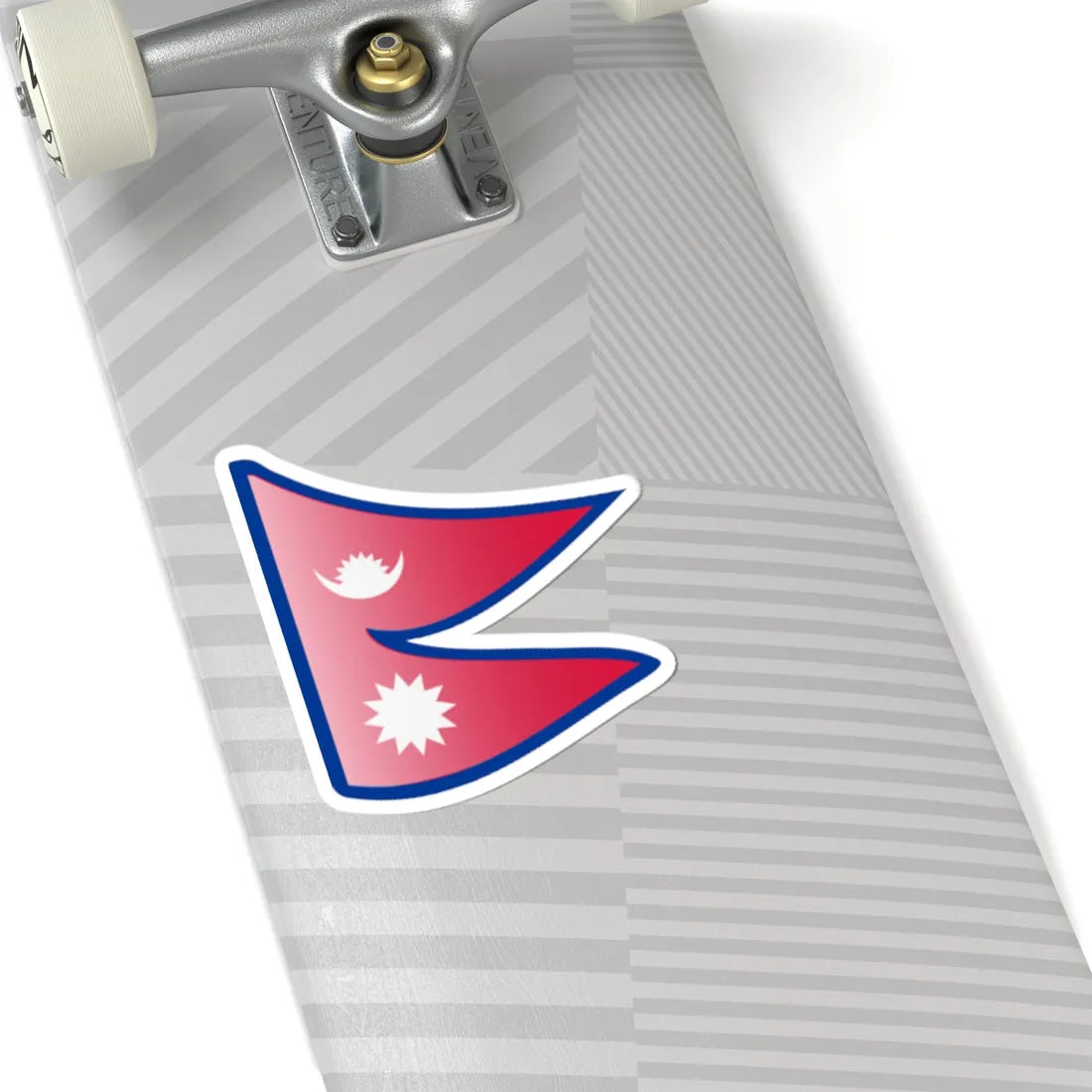 Nuvola Nepal flag (Nepal) STICKER Vinyl Kiss-Cut Decal - The Sticker Space