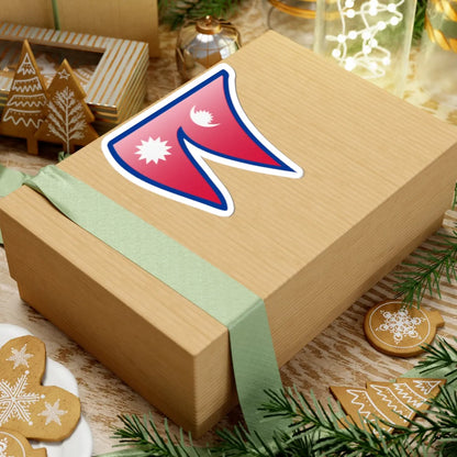 Nuvola Nepal flag (Nepal) STICKER Vinyl Kiss-Cut Decal - The Sticker Space