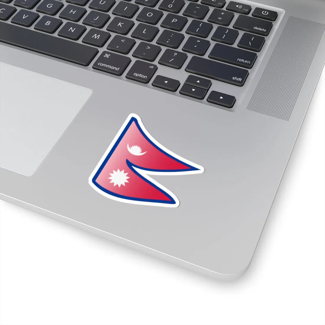 Nuvola Nepal flag (Nepal) STICKER Vinyl Kiss-Cut Decal - The Sticker Space