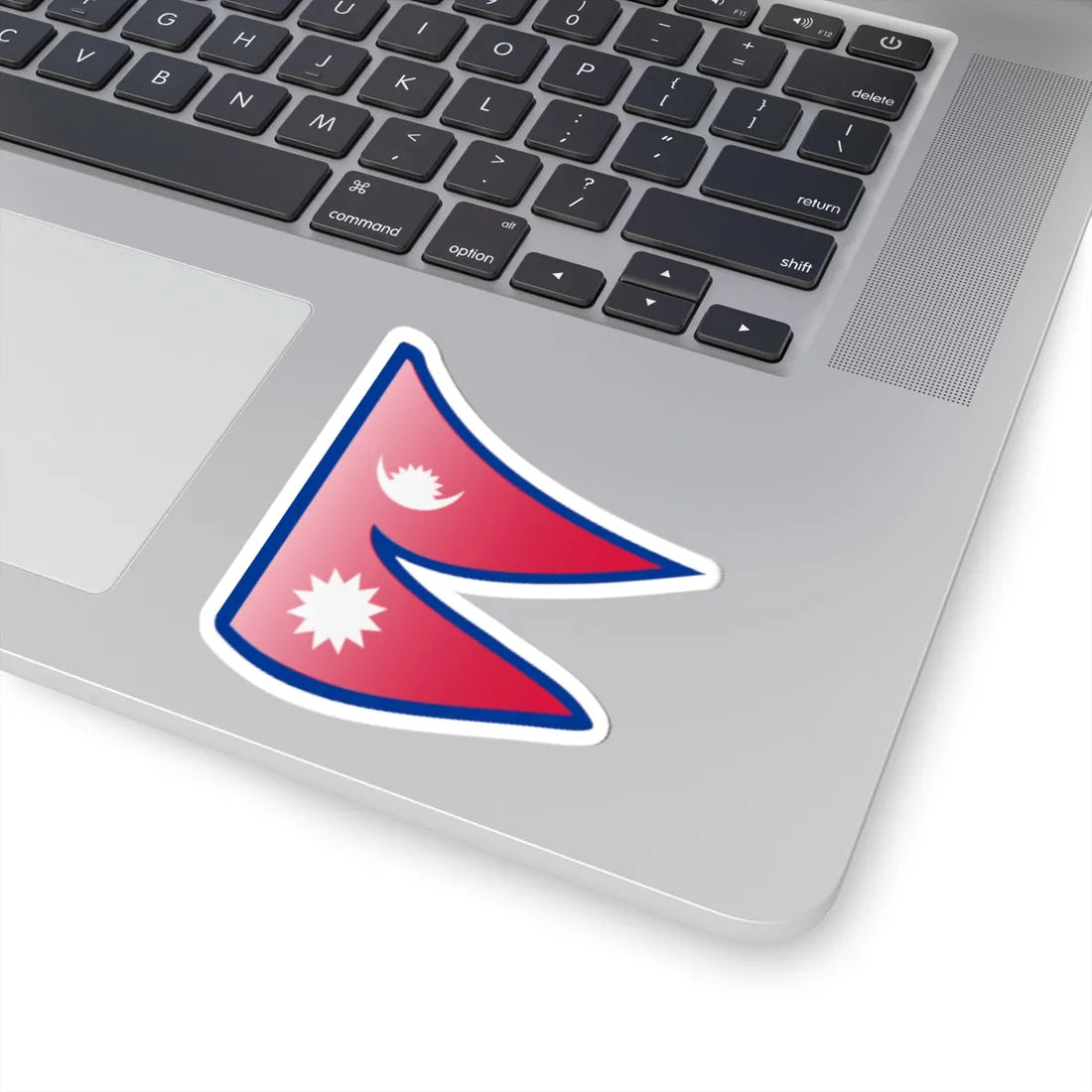 Nuvola Nepal flag (Nepal) STICKER Vinyl Kiss-Cut Decal - The Sticker Space