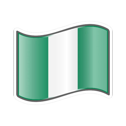 Nuvola Nigerian flag (Niger) STICKER Vinyl Kiss-Cut Decal 3 Inch White - The Sticker Space