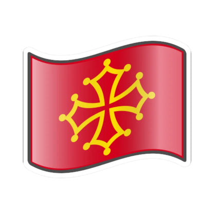 Nuvola Occitanian flag (France) STICKER Vinyl Kiss-Cut Decal 2 Inch White - The Sticker Space