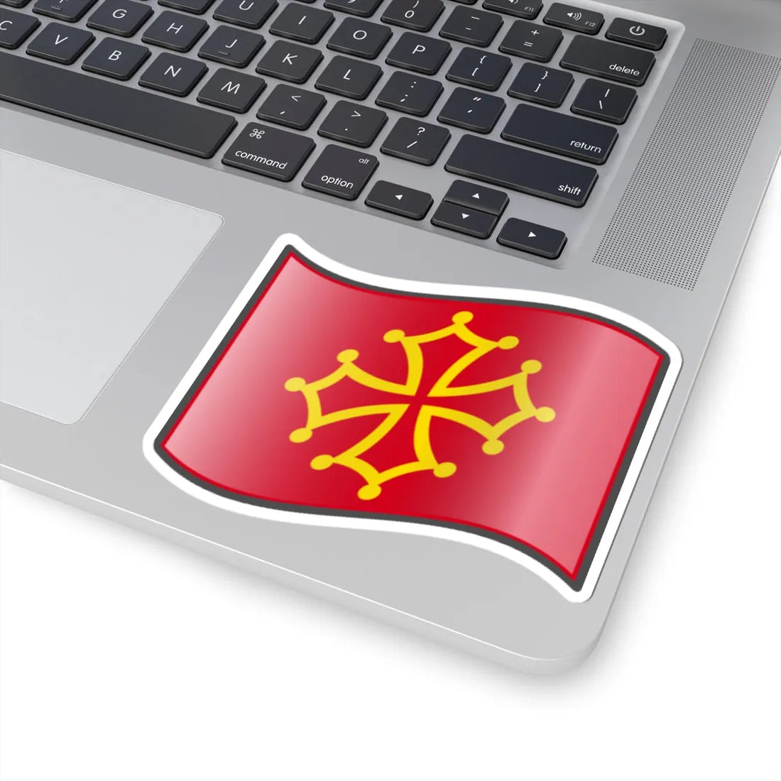 Nuvola Occitanian flag (France) STICKER Vinyl Kiss-Cut Decal - The Sticker Space