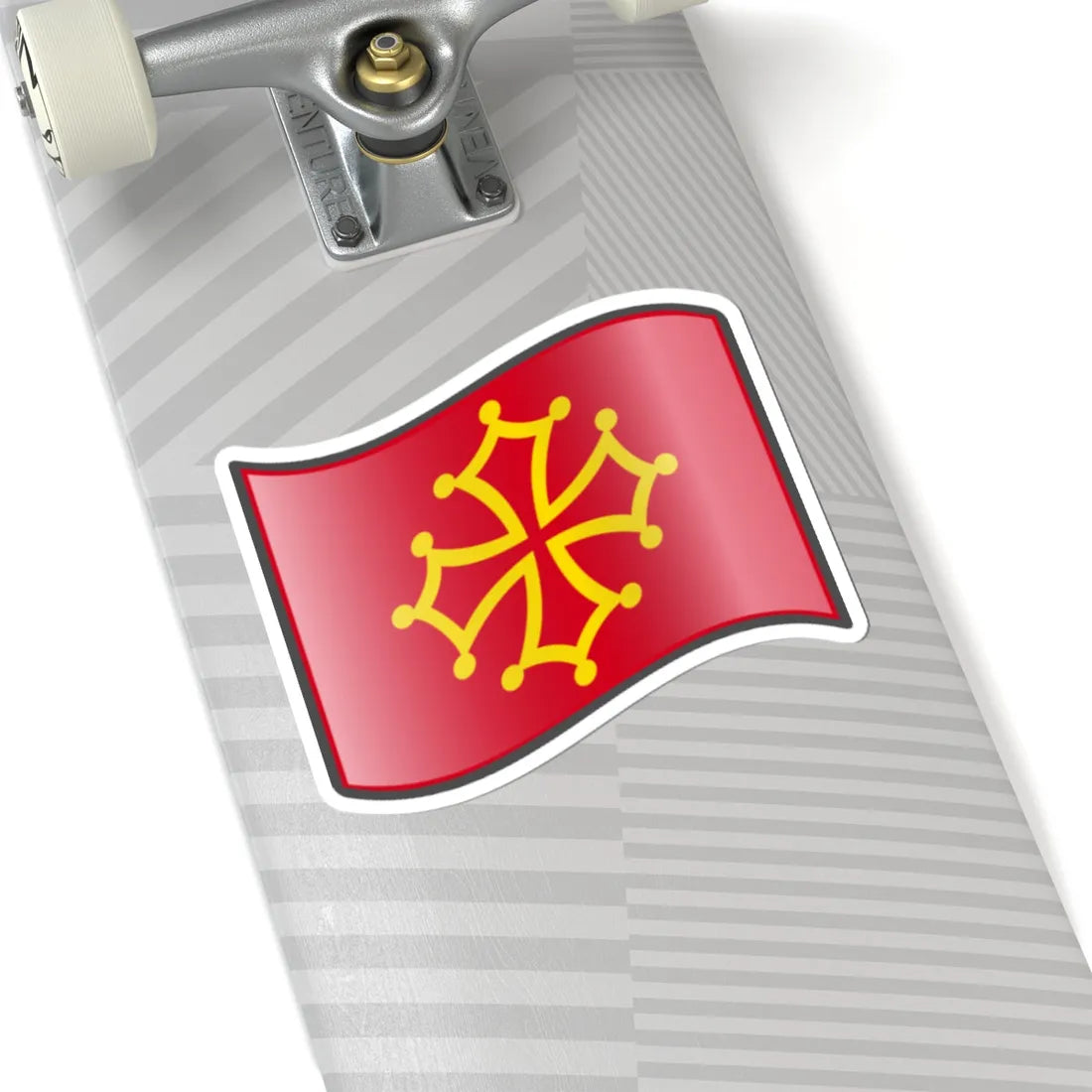 Nuvola Occitanian flag (France) STICKER Vinyl Kiss-Cut Decal - The Sticker Space