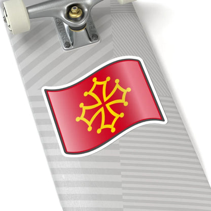 Nuvola Occitanian flag (France) STICKER Vinyl Kiss-Cut Decal - The Sticker Space