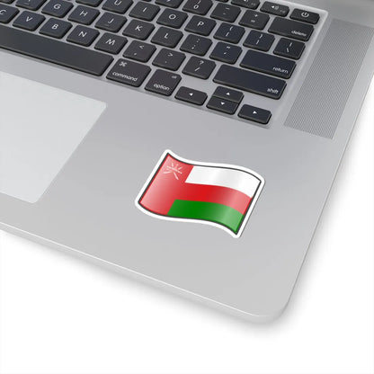 Nuvola Oman flag (Oman) STICKER Vinyl Kiss-Cut Decal - The Sticker Space