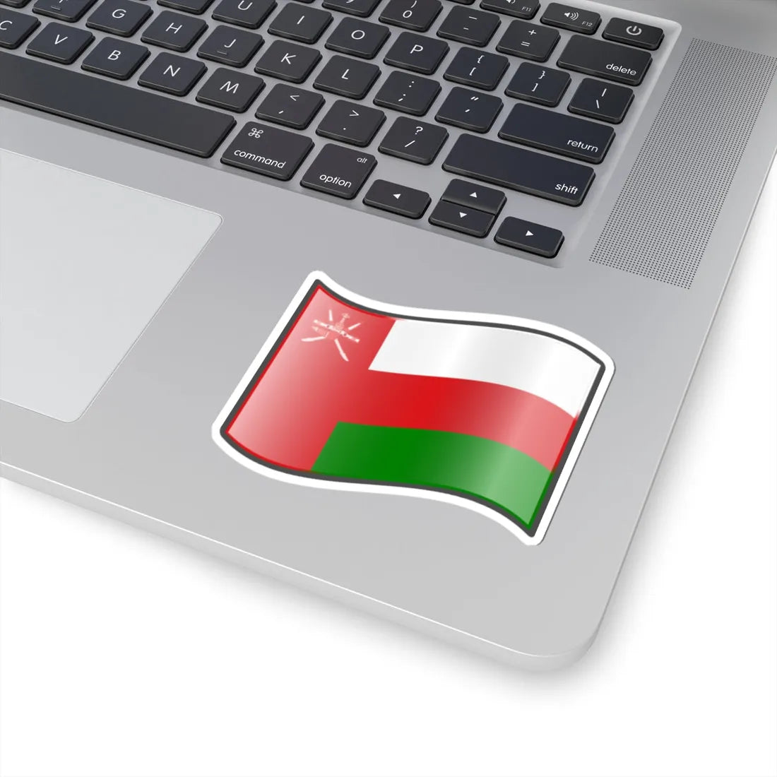 Nuvola Oman flag (Oman) STICKER Vinyl Kiss-Cut Decal - The Sticker Space