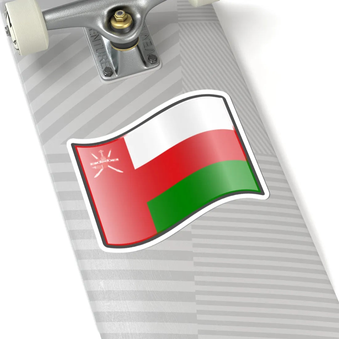 Nuvola Oman flag (Oman) STICKER Vinyl Kiss-Cut Decal - The Sticker Space