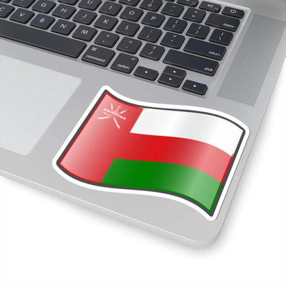 Nuvola Oman flag (Oman) STICKER Vinyl Kiss-Cut Decal - The Sticker Space