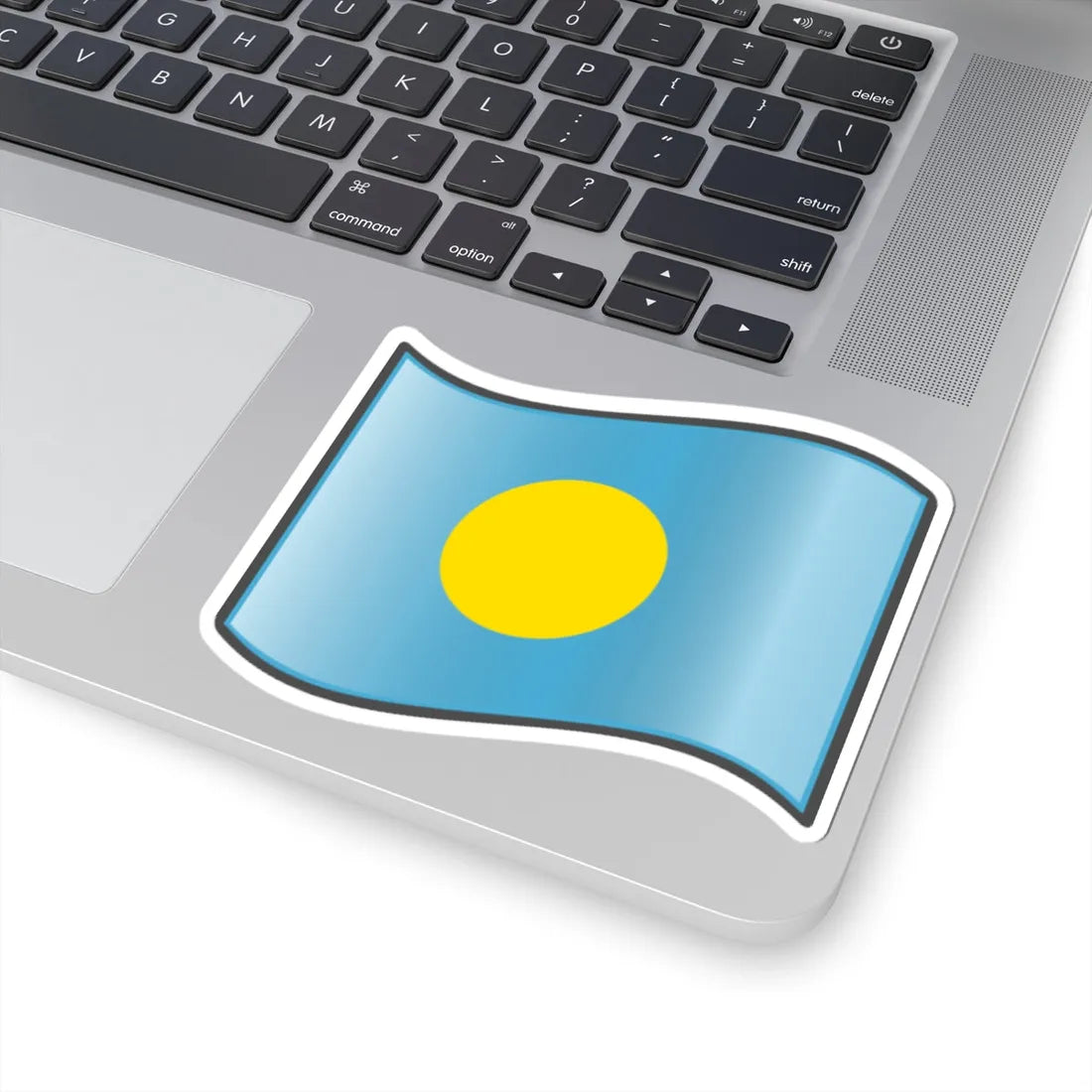 Nuvola Palau flag (Palau) STICKER Vinyl Kiss-Cut Decal - The Sticker Space