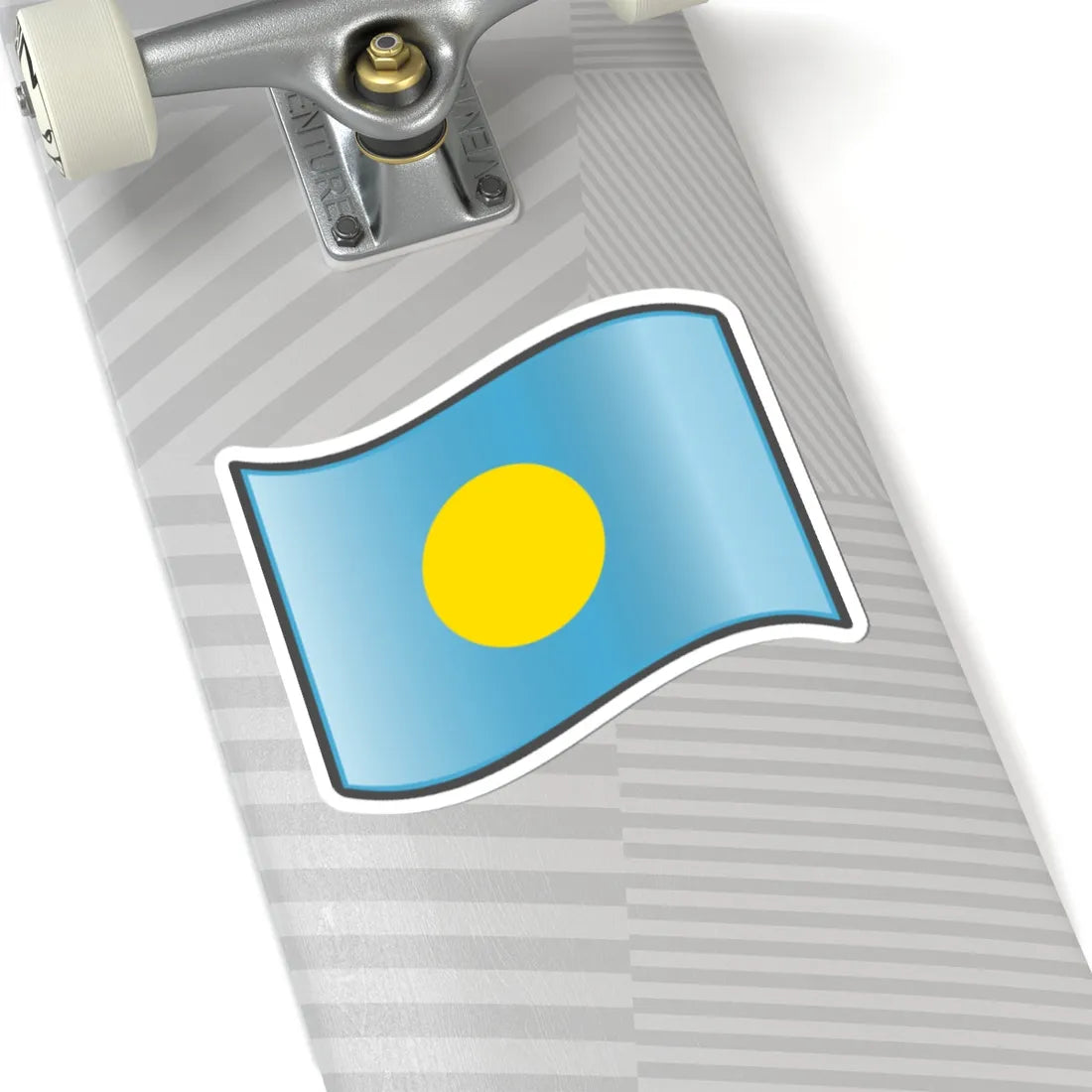 Nuvola Palau flag (Palau) STICKER Vinyl Kiss-Cut Decal - The Sticker Space