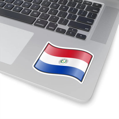 Nuvola Paraguayan flag (Paraguay) STICKER Vinyl Kiss-Cut Decal - The Sticker Space