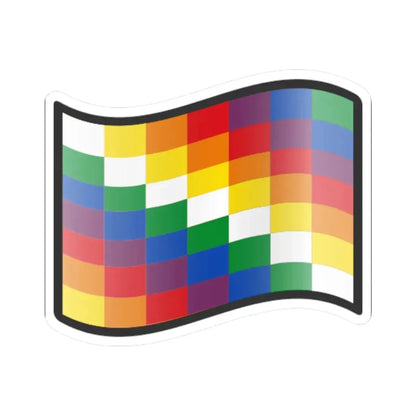 Nuvola Qulla Suyu flag (Argentina) STICKER Vinyl Kiss-Cut Decal 3 Inch White - The Sticker Space