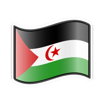 Nuvola Saharawi flag STICKER Vinyl Kiss-Cut Decal 3 Inch White - The Sticker Space
