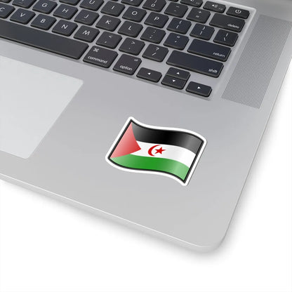 Nuvola Saharawi flag STICKER Vinyl Kiss-Cut Decal - The Sticker Space