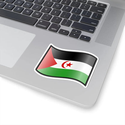 Nuvola Saharawi flag STICKER Vinyl Kiss-Cut Decal - The Sticker Space