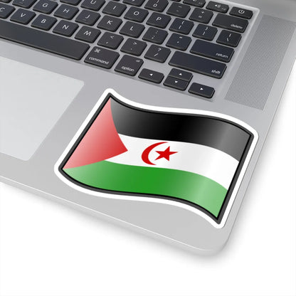 Nuvola Saharawi flag STICKER Vinyl Kiss-Cut Decal - The Sticker Space